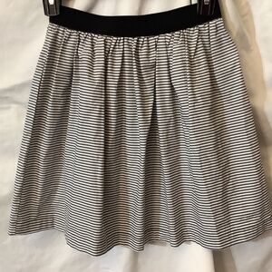 EUC Girls Miki.B gray striped skirt